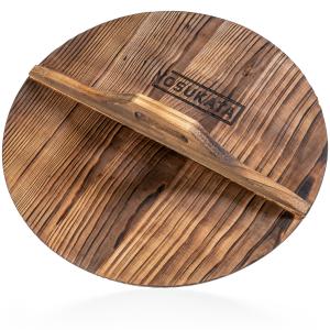 Yosukata 14-inch (36 cm) Wooden Wok Lid with Carbonized Finish – UK